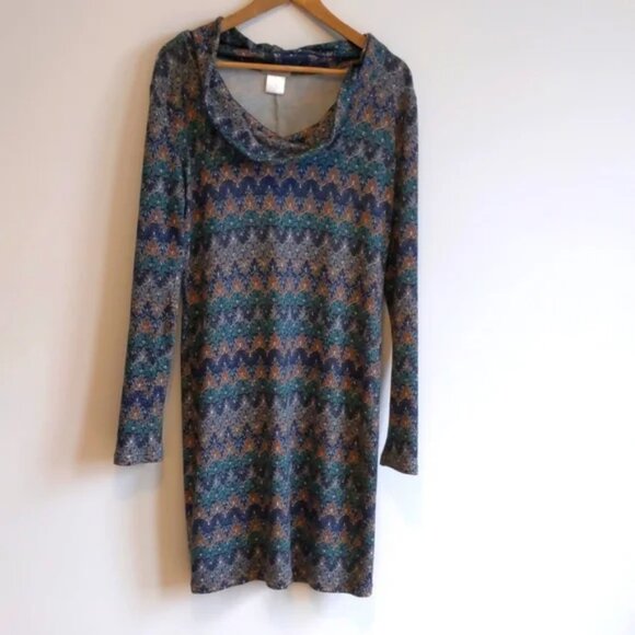 Comfy cowl-neck dress by Berlin designer Size L - Picture 1 of 6